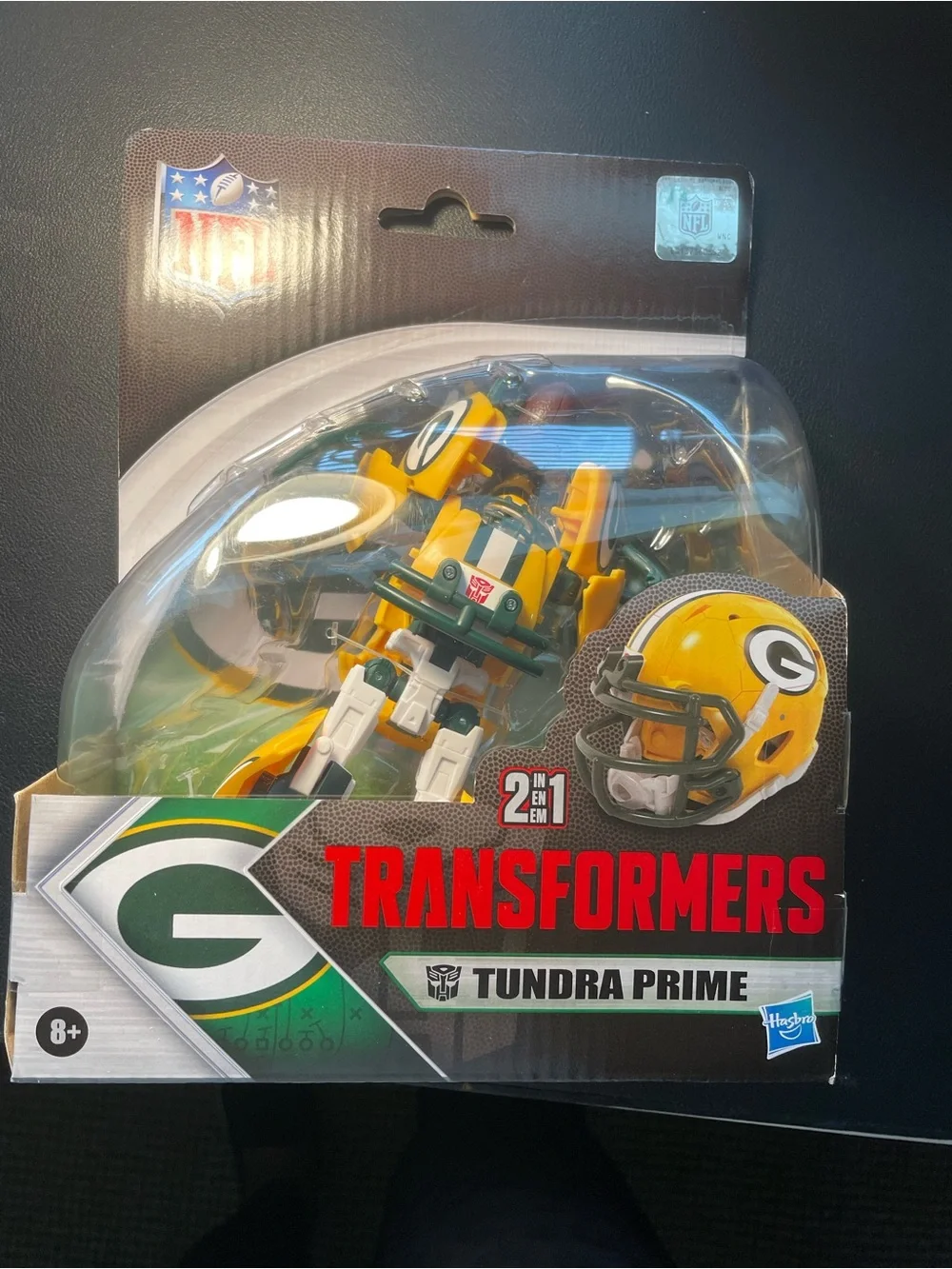 Transformers NFL GREEN BAY Packers Action Figure Helmet By Hasbro